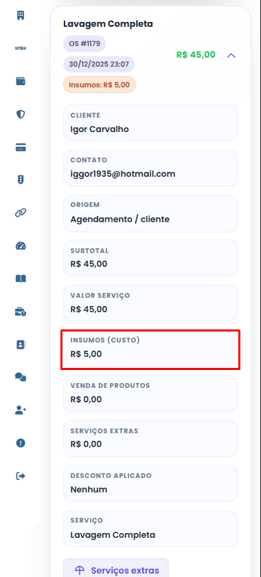 Imagem da release Nova badge de insumos na Ordem de Serviço